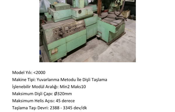 Dişli Taşlama Rus Çift Taş