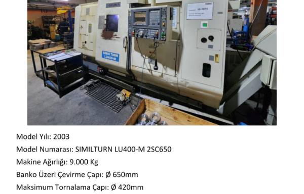 12inç Çift Taret Okuma Torna